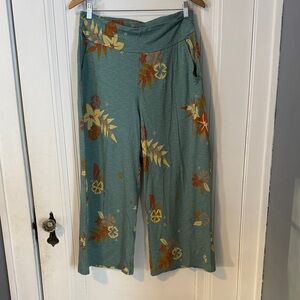 Toad&Co Blue Floral Pants